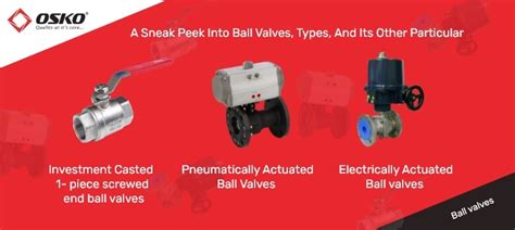 What are the Ball Valves? Explain Parts, Advantage and Standards - OSKO ...