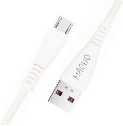 Macho Premium USB A to Micro Cable, Sync & Quick Charging Cable, 6.6 ...