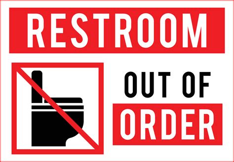 Bathroom Out Of Order Sign Printable Printable Word S - vrogue.co