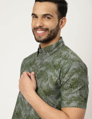 Relaxed Fit Pure Cotton Printed Shirt