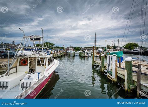 Boats and Docks in the Harbor of Hyannis, Cape Cod, Massachusetts ...