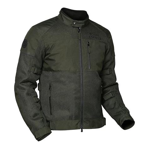 Royal Enfield Windfarer Riding Jacket Olive(XL) 44 Cm Knox Flexiform Ce ...
