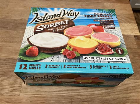 Island Way Sorbet (with a touch of cream) are quite tasty and fun with ...