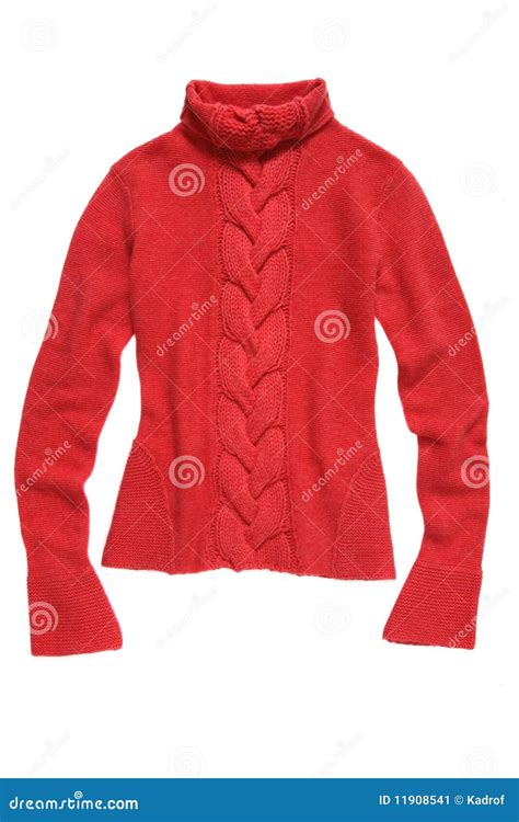 Red knit sweater stock image. Image of sweater, shopping - 11908541