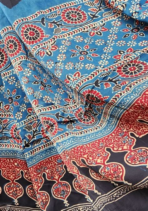 AJRAKH SILK DUPATTA – VIVARANG