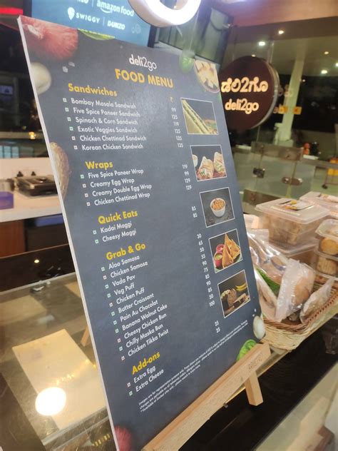 Menu at Deli2go, Bengaluru, Larsen & Toubro Shell Petroleum