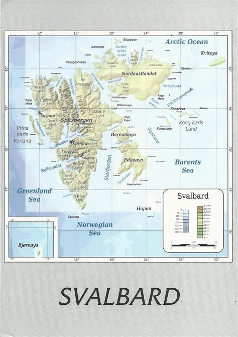 Map Of Svalbard Archipelago