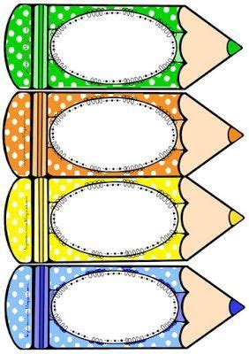 Free Printable Pencil Board Accents | התחלת שנה | Classroom Labels CEC ...
