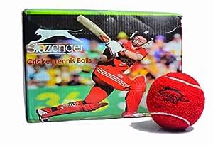 Slazenger Gully Cricket Tennis Ball, Pack of 6 (Red) : Amazon.in ...