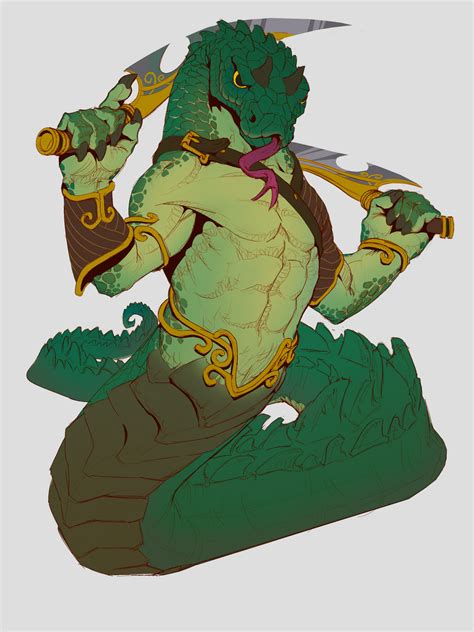 Yuan-ti abomination by EmanuelSilv on DeviantArt