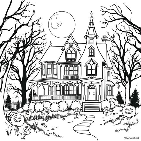 Horror Movie Halloween Coloring Pages