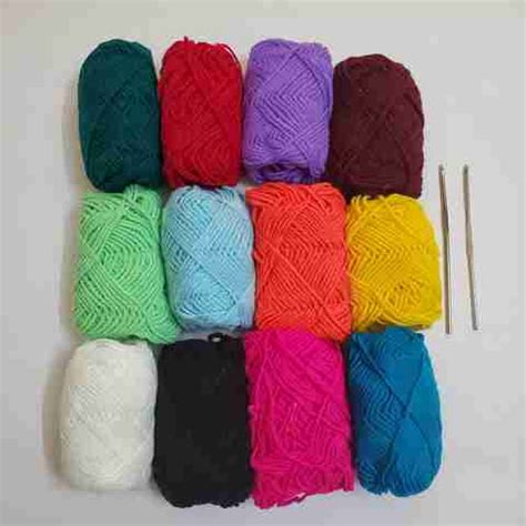 ShopTalk Woolen thread ( pack of 12 woolen and 2 Stainless Steel ...