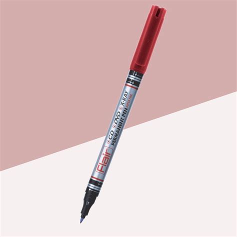 Flair Permanent CD Marker Pen - Red ( Pack Of 1 ) – Topperskit LLP
