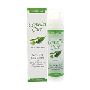 Madre Labs Camellia Care Green Tea Skin Cream 1 7 fl oz 50 ml : Amazon ...