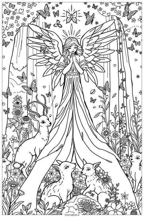45 angel Coloring Pages (Free PDF & PNG Printables)