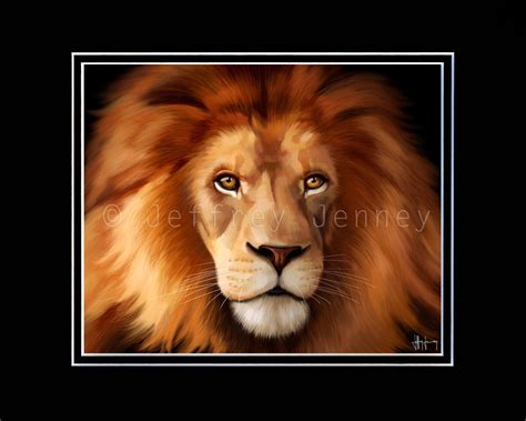 African Lion Reproduction Art 的图像结果
