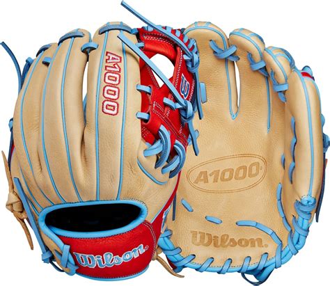 WILSON 2024 A1000 1786 11.5” Infield Baseball Glove - Blonde/Red/Blue ...