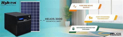 Hykon Helios 3000 Solar PCU Plus MPPT for Home and Office : Amazon.in ...