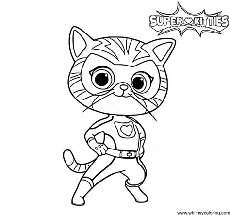20 Free Printable SuperKitties Coloring Pages - Whimsy Coloring
