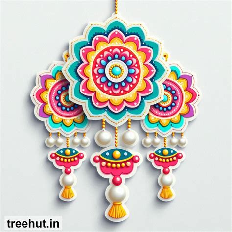 Wall Hanging Rangoli Mandala Stickers for Diwali with Decoration Techniques