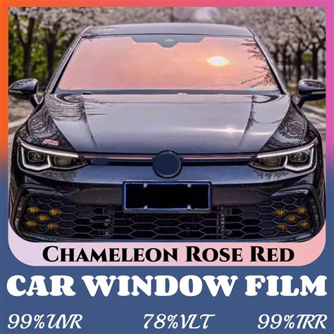 VLT78-IRR99-Red-Chameleon-Tint-Car-Window-Film-Windshield-Solar-Colored-Sunset-Chameleon-Film ...