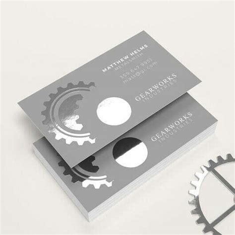 Design Metallic Blue Business Card 的图像结果