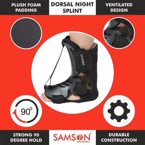 Samson Dorsal Night Splint – Foot & Heel Support - SAMSON Orthopaedics