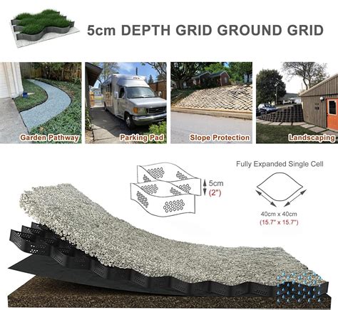 HWLL Pea Gravel Grid Paving Stabilizer - 2'' Polyethylene India | Ubuy