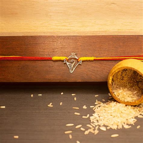 Shankh Sterling Silver Rakhi – GoneCase