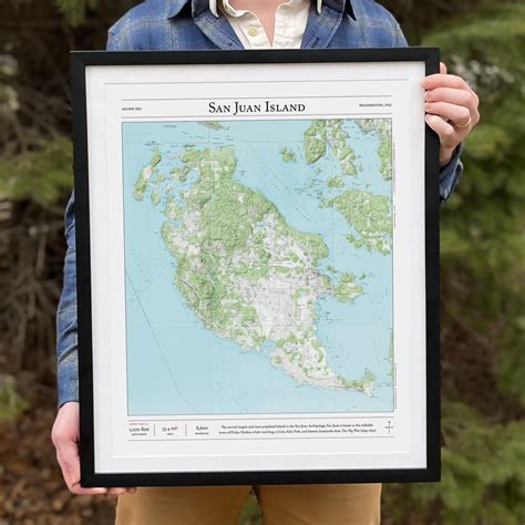 San Juan Island – Trail map prints – Paper Cairns