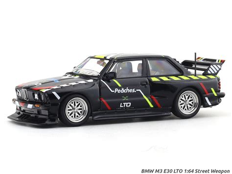 BMW M3 E30 LTO Peaches 1:64 Street Weapon diecast scale model car ...