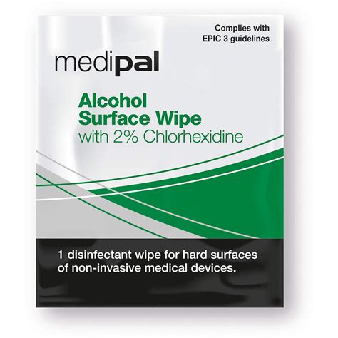 Medipal Chlorhexidine Alcohol Wipes for Surfaces (Pack of 200 Sachets) — Monsters Ink
