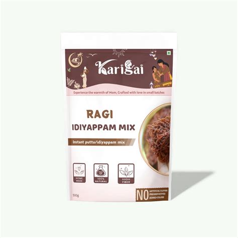 Karigai Ragi Idiyappam Flour – High-Fiber, Calcium-Rich Mix