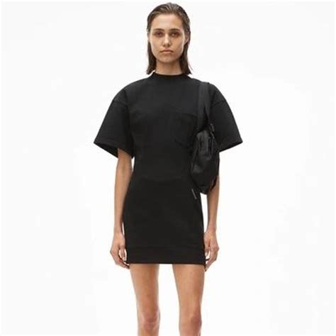 Alexander Wang sculpted pocket dress in black size XS - Depop