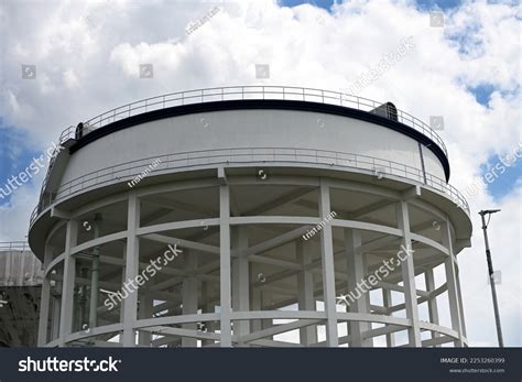 Big Water Tank Building Against Blue Stock Photo 2253260399 | Shutterstock