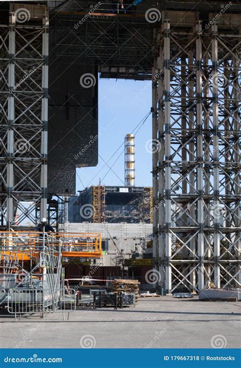 Construction of New Safe Confinement at Chernobyl Editorial Stock Photo ...