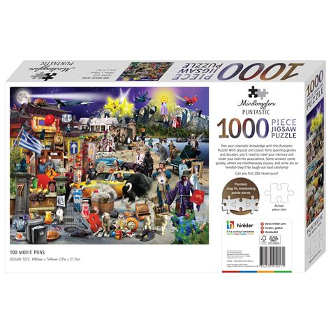 Mindbogglers Puntastic 1000pc Puzzle Movies - 1000 Piece Jigsaw Puzzles ...