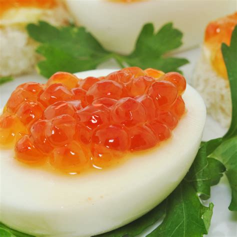 Salmon Roe Recipe Salmon Caviar Deviled Eggs Recipe Helena's Recipes