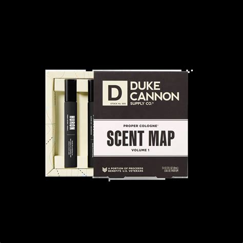Duke Cannon Proper Cologne Scent Map Sampler | Berings