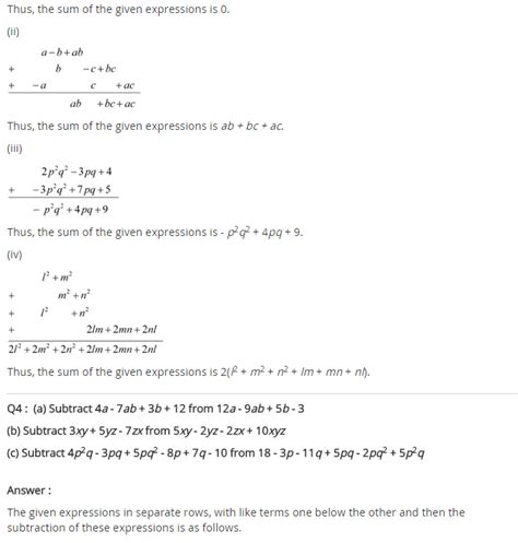 NCERT Solutions for Class 8 Maths Chapter 9 Algebraic Expressions and ...