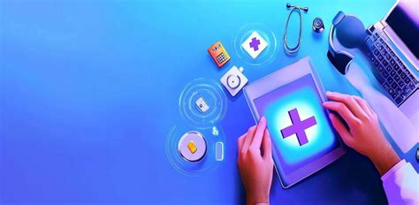 Telehealth Innovation Digital Health Icons and Medical Symbols ...