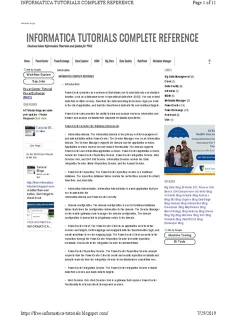 Image result for Free Informatica Tutorials