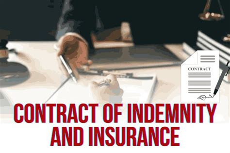 Contract of Indemnity and Insurance - Blog | Sonisvision
