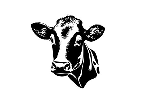 Free Cow Head Clip Art