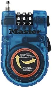 Master Lock 4603D 24-inch Retractable Cable Lock, Contains only one ...
