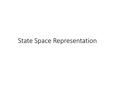 Image result for State-space representation examples