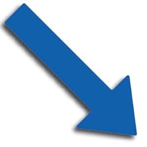 30 Pack - Large 7 Inch Directional Arrow Decal Stickers - Featuring A ...