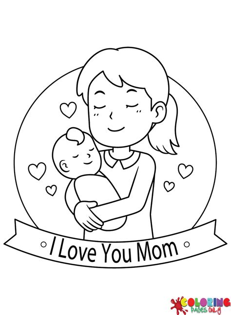 A Mom Coloring Page