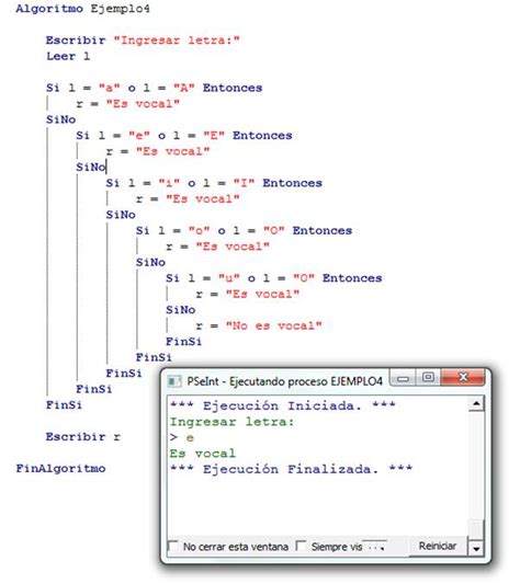 Image result for PSeInt Estructura Multiple