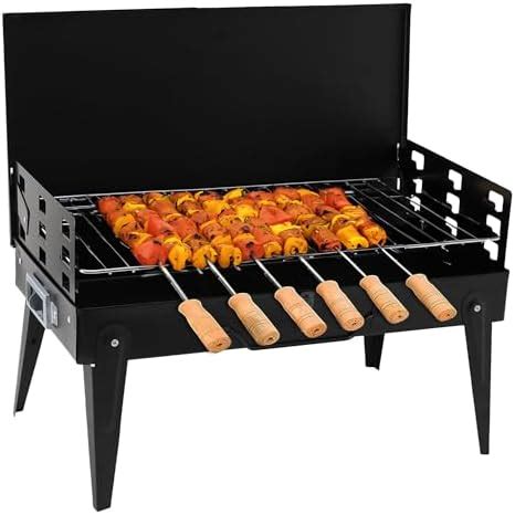 Cheston Barbeque Grill Set for Home | Tandoori Griller with 6 skewers ...